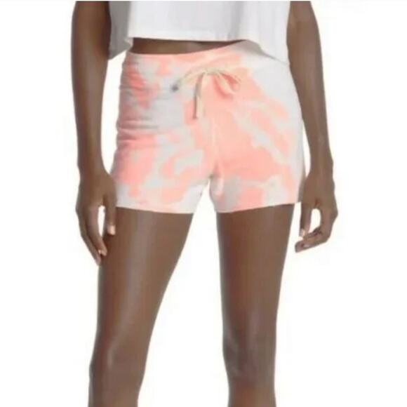 Sundry Pop Peach Tie Dye Shorts NWT Size 1 - Small - Picture 1 of 7